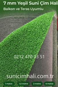 7 mm Yeşil Suni Çim Halı 