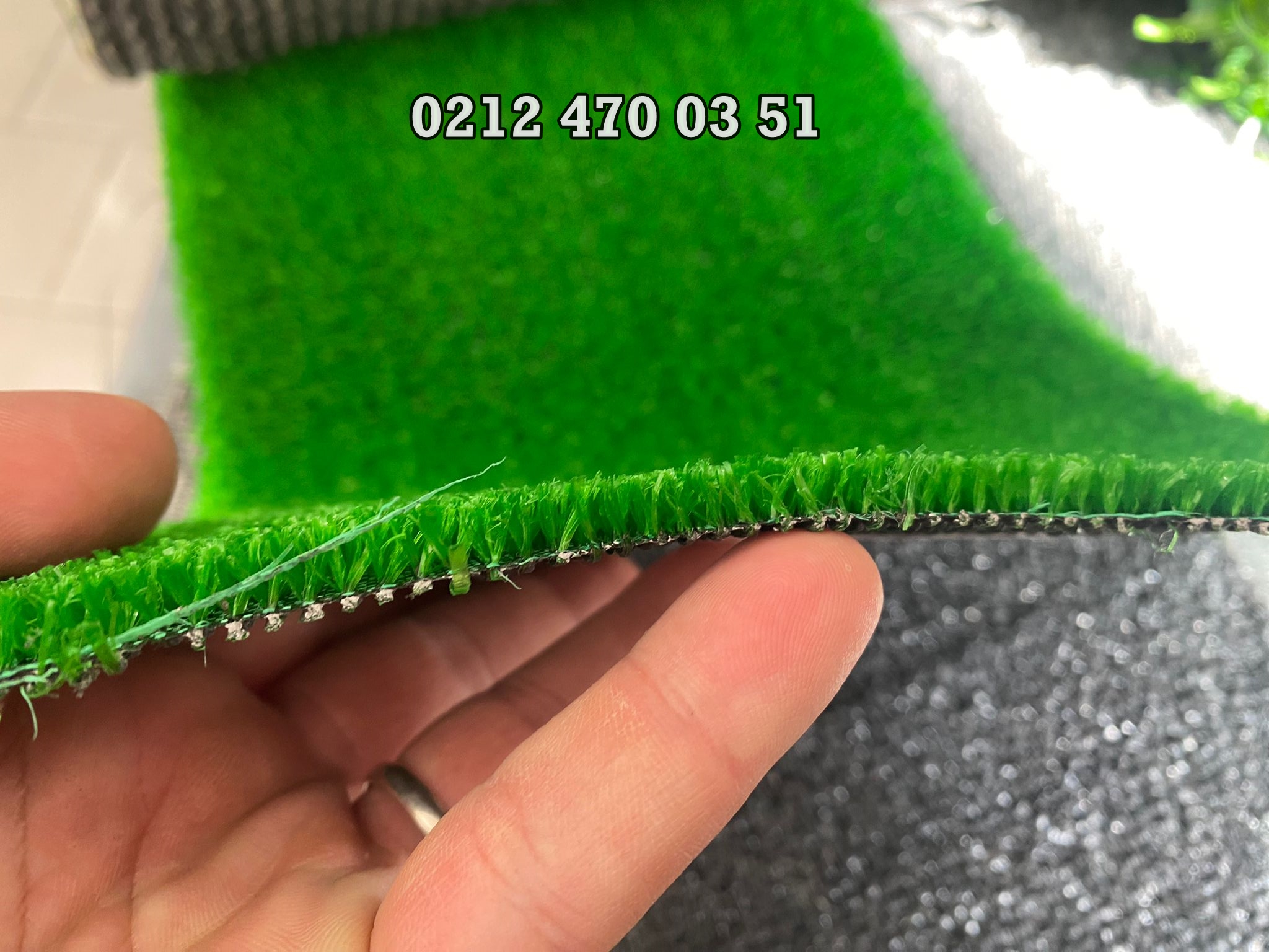 7 mm Dekoratif Çim Halı 200 cm Eninde - Görsel 4