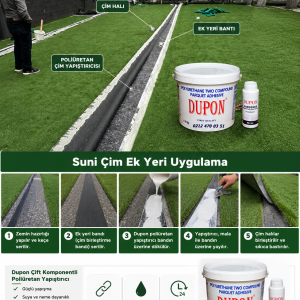 Suni Çim Halı Yapıştırıcısı (Çift Komponentli Poliüretan Tutkal)